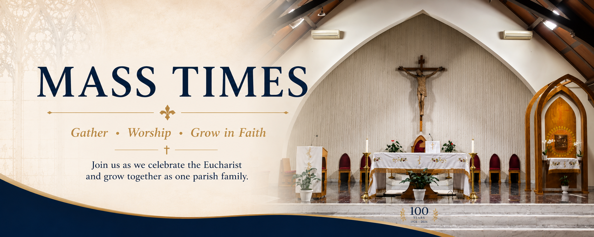 Mass Times Banner for Website